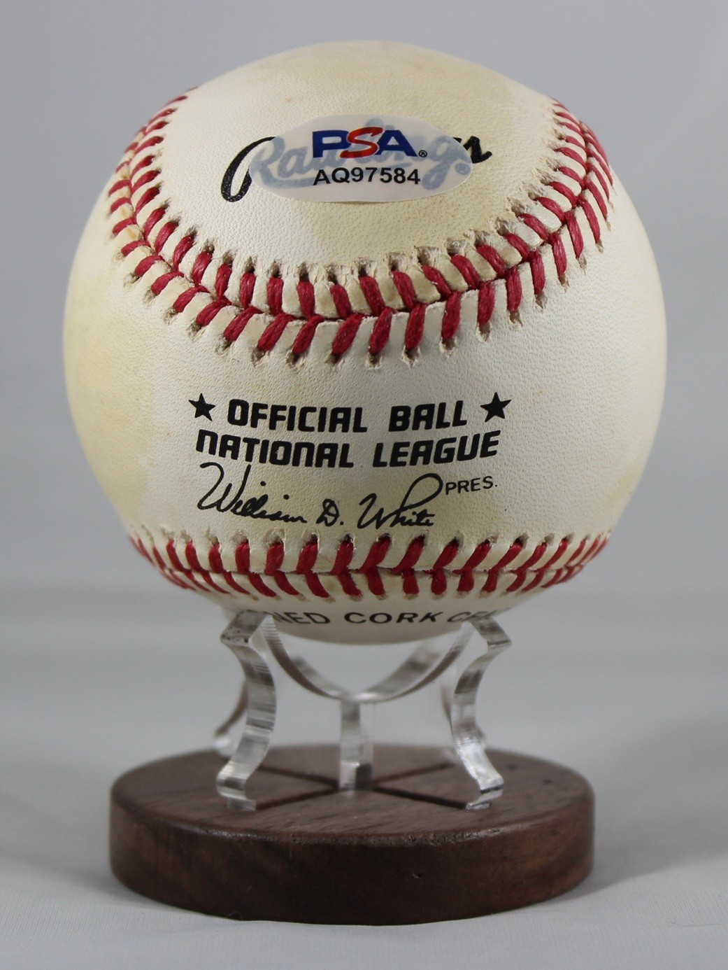 Signed Baseball ~Ernie Banks~ Autograph "Mr. Cub" Chicago Cubs *HoF* ~ PSA/DNA view 3