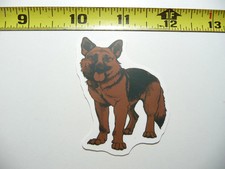 GERMAN SHEPHERD SMALL STICKER DECAL STANDING FACING YOU DOG PET FUNNY