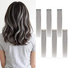 6PCS Clip in Hair Extensions Real Human Hair Short Clip in Extensions for Women