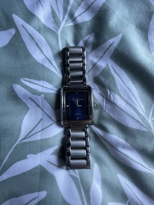 Ben Sherman Men's Watch Square Blue Face Metal Strap Cheap