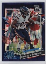 2023 Panini Donruss Optic Rated Rookie Purple Shock Prizm Roschon Johnson 2q4