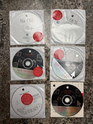 Vintage MacOS Install CDs