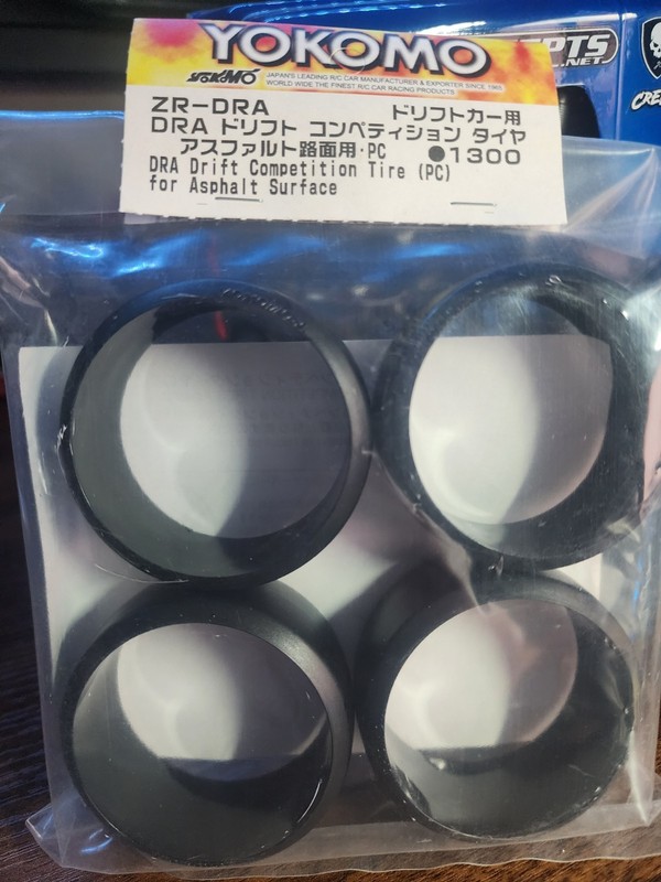 Yokomo ZR-DRA DRA Drift Competition Tire (PC) 1:10 RC Car Tires 4pc Asphalt