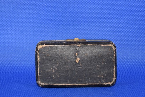 Original Box 19th century ! Case jewelry earrings and brooch gold silver vtg old - Picture 16 of 19