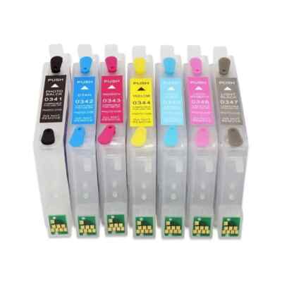 Refillable Ink Cartridge T0341-T0347 ARC Chip compatible Stylus Photo 2100 2200