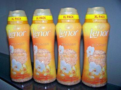    4 x 495 g Lenor UnStoppables Waschperlen, Wäscheparfüm - Goldene Orchidee  