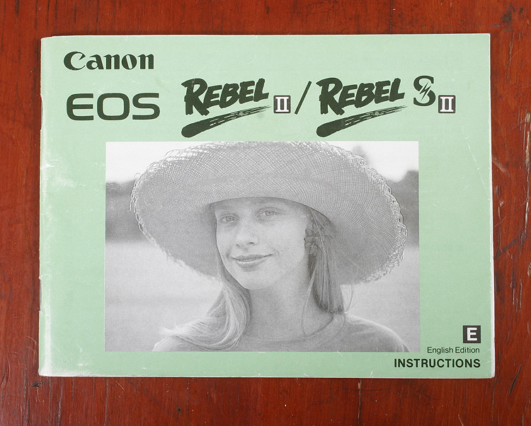 CANON EOS REBEL II/REBEL S INSTRUCTION BOOK/164024 | eBay