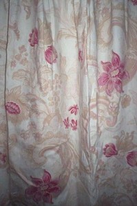Laura Ashley Baroque raspberry red curtains 53\ Laura Ashley Baroque raspberry red curtains 53\