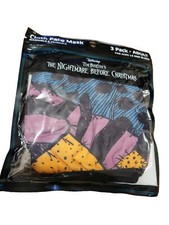 The Nightmare Before Christmas Cloth Face Masks 3-Pack Disney LICENSED BRAND NEW