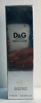 D&G Masculine Dolce&Gabbana for Men Eau de Toilette 100ml New in