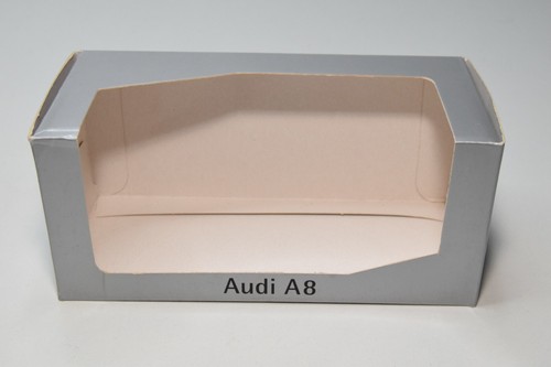 B38 1:43 MINICHAMPS AUDI A8 D2 MET. BLACK DEALER BOX MIB - Picture 17 of 20