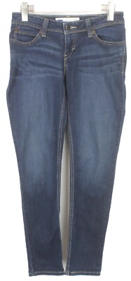 Levi's Bold Curve Jeans Damen W28/L30 Whiskers Zip Fly Slim Fit Blau Denim
