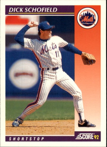 1992 (METS) Score Rookie/Traded #26T Dick Schofield - Picture 1 of 2
