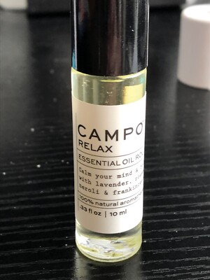 Campo Relax, ESSENTIAL Oil ROLL-ON .33oz 10ml NEW IN BOX NIB