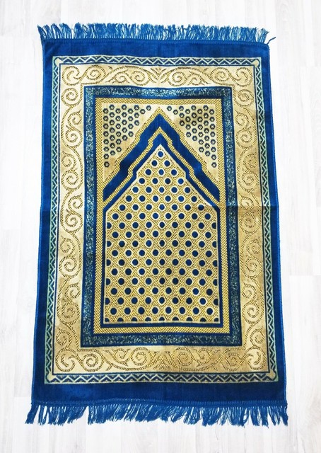 Muslim Prayer Rugs Velvet Classic Islam Mat Multi Color Carpet