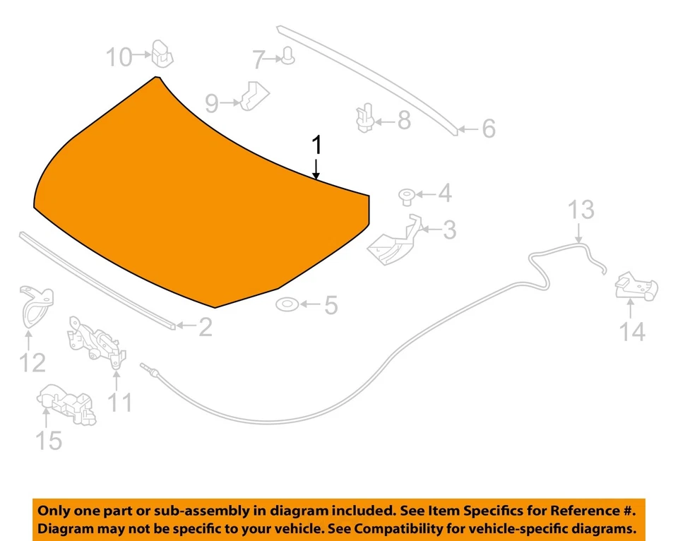 Used Hood fits: 2017 Infiniti QX30 Grade B Foto 3 de 4