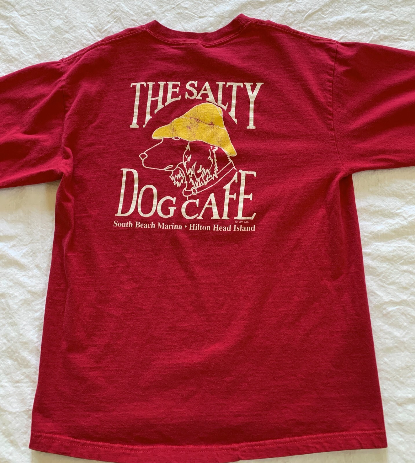 Vintage 89 Red The Salty Dog Cafe Long Sleeve T Shirt… Gem
