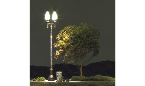 Woodland Scenics O JP5648 Double Lamp Street Light Just Plug Lighting System - Picture 4 of 5