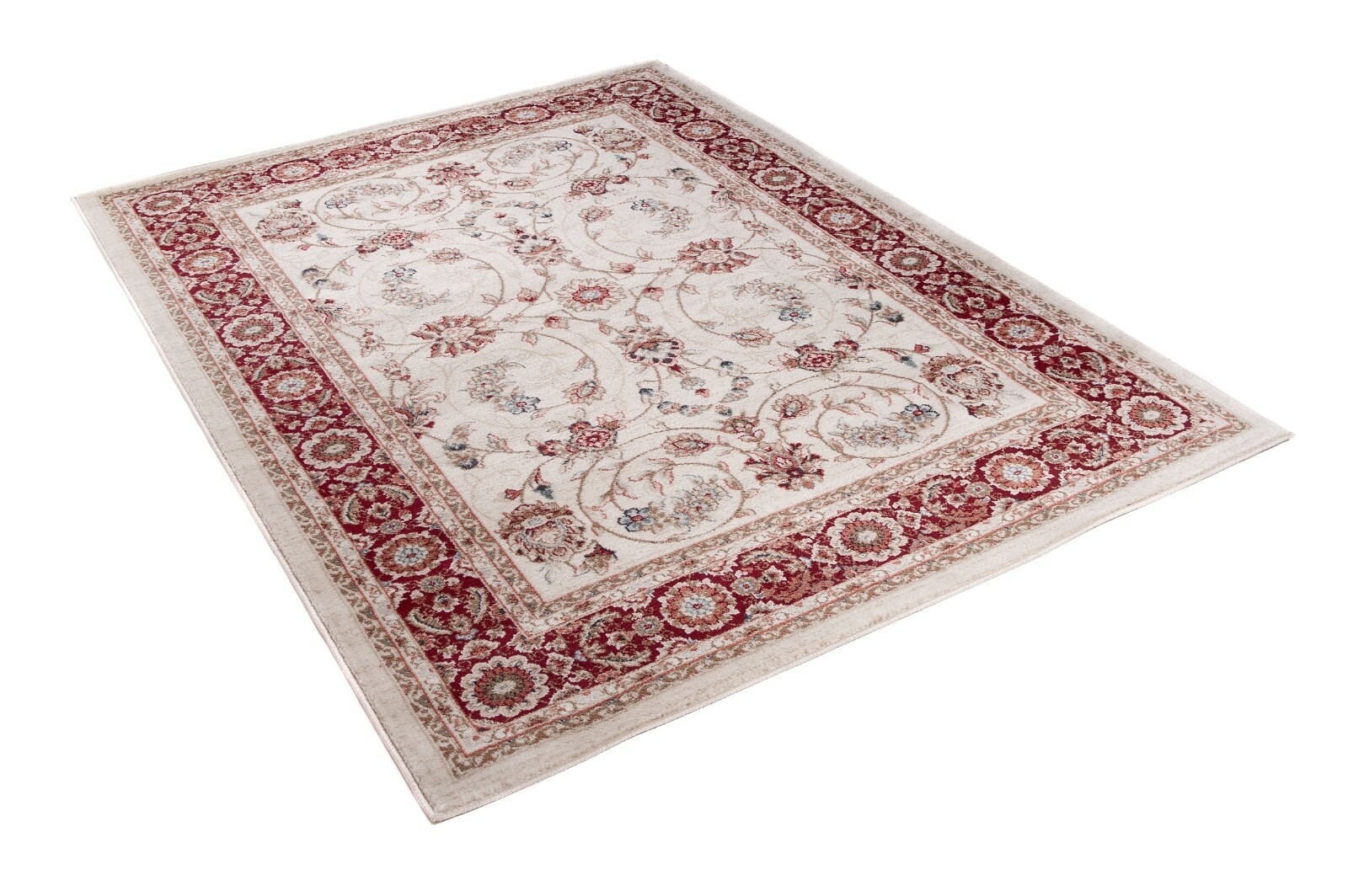 Multicoloured Red Beige Rug Small Extra Large Traditional Rugs Oriental