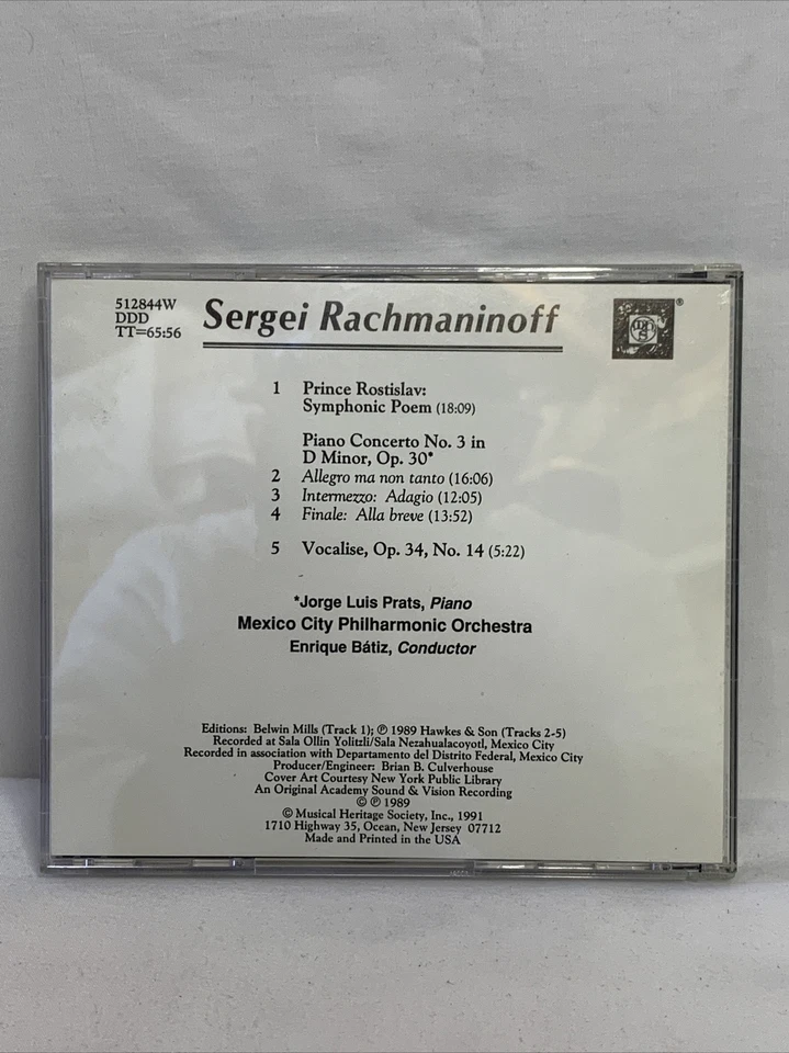 Rachmaninov: Piano Concerto No 3, Vocalise, Prince Rotislav by Jorge Luis Prats Foto 2 de 4