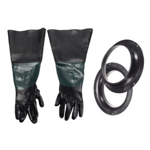 gloves cabinet holder sandblasting blast sand machine 60cm 210mm duty heavy