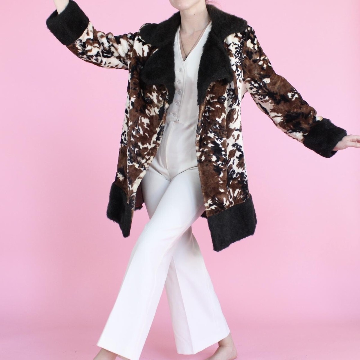 ジャケット・アウター 60s~70s Vintage Fakefar Coat Vintage 60s 70s Faux Fur Coat | eBay