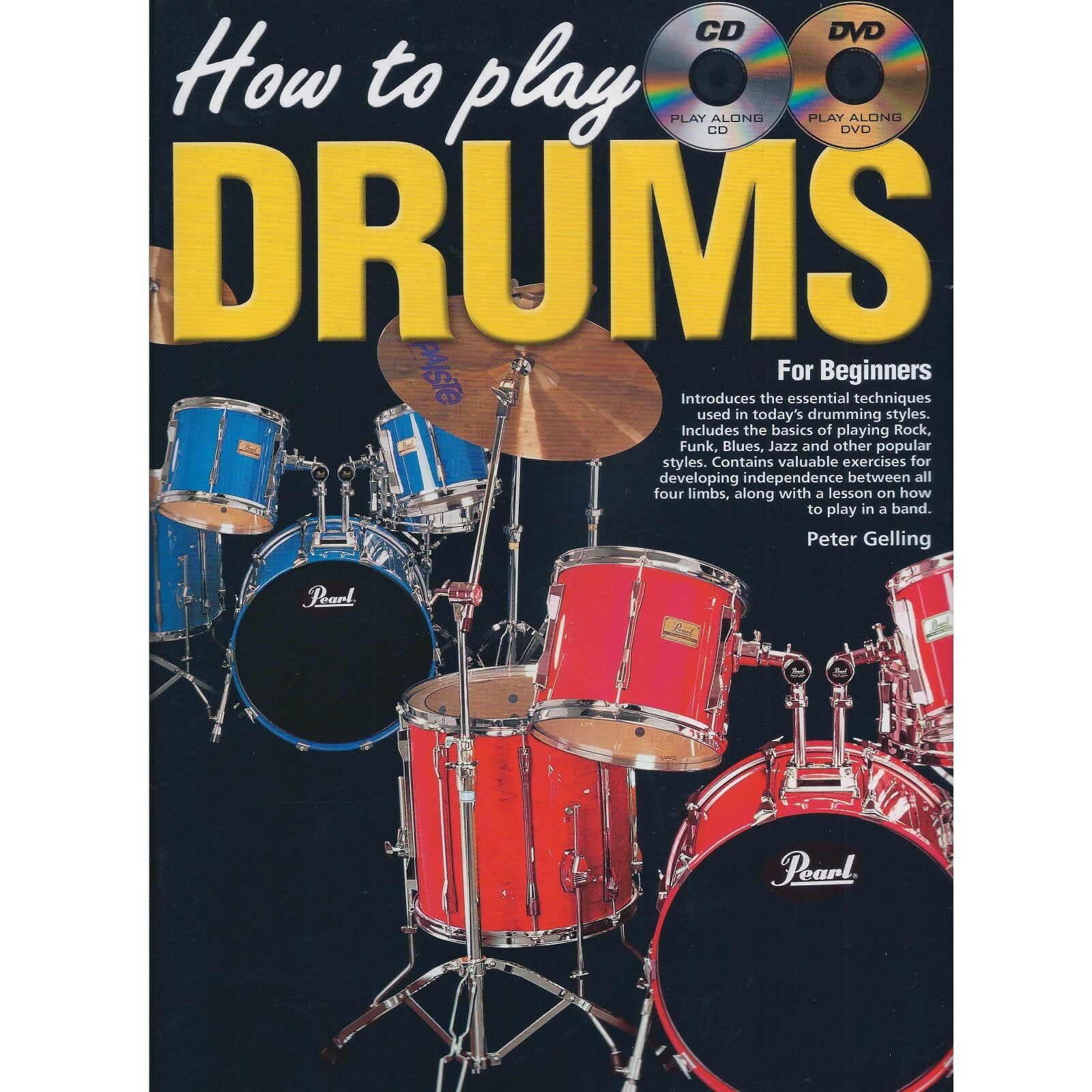 Learn To Play Drums How To Play Drums Beginner Tutor Book CD DVD Online Video