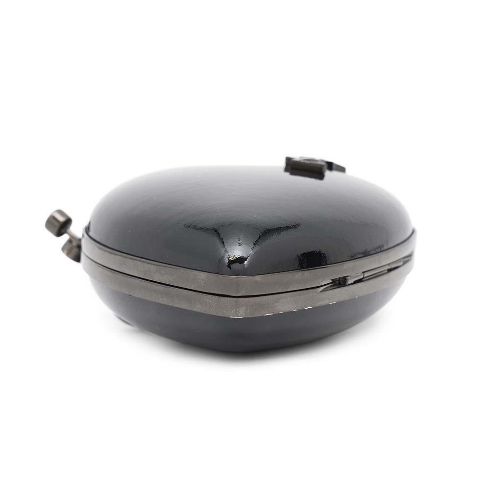 Borsa a tracolla SAINT LAURENT PARIS Lovebox pelle verniciata nera 466212