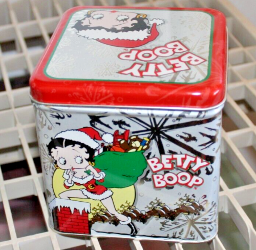 Vintage Betty Boop Christmas Tin Box Company 2001 - Picture 1 of 2