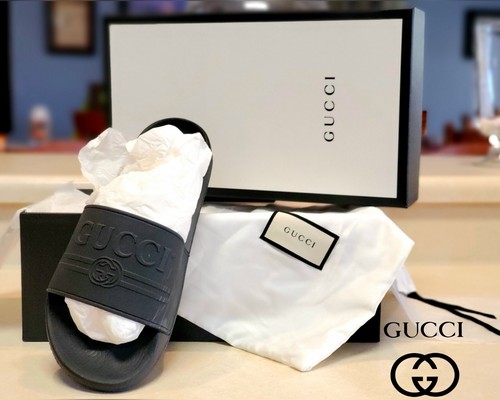 100% AUTHENTIC Gucci Slides sandals Men 