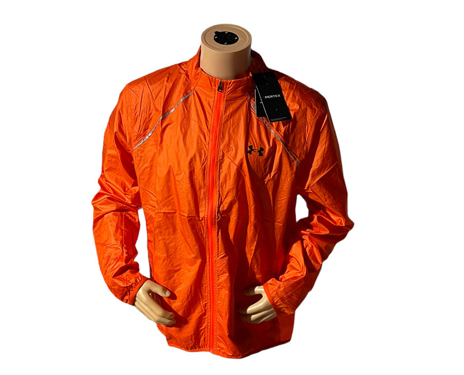 NWT Under Armour Mens Sz L Impasse Run 2.0 Jacket in Orange 1360732 ...