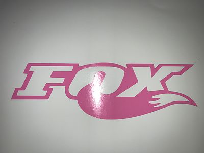 4x Soft Pink Fox Shox Heck Vinyl Aufkleber Sticker Gabeln/Mountainbike/Rahmen Set 