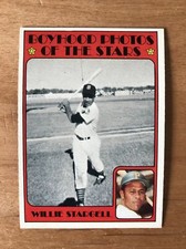 1972 Topps Baseball Card #343 Willie Stargell Boyhood Photos of the Stars HOF