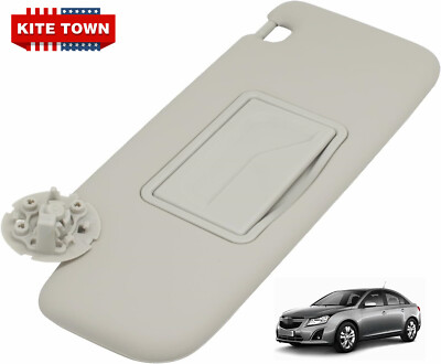 Sun Visor With A Mirror Made Of Light Gray Plastic On A White Background In A Photo Studio Spare Part Of The Car Interior For Replacement In A Car Se 2x08kb7