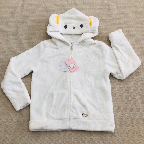 NEW Sanrio Cogimyun Boa Zip Hoodie Size M - Picture 2 of 4