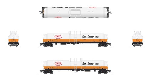 Broadway Limited 8032 HO Air Reduction Cryogenic Tank Car (Pack of 2) - Picture 2 of 2