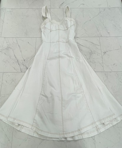 NWT Jonathan Simkhai White Mini Dress In Size:10 - 第 3/7 張圖片