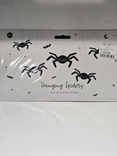 5 Big Hanging Spiders Decorations Halloween 