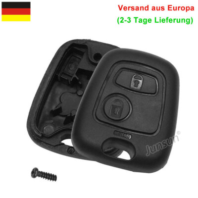 1 x Funkschlüssel Autoschlüssel Gehäuse Ersatz für Peugeot 206 Zündschlüsse Neu