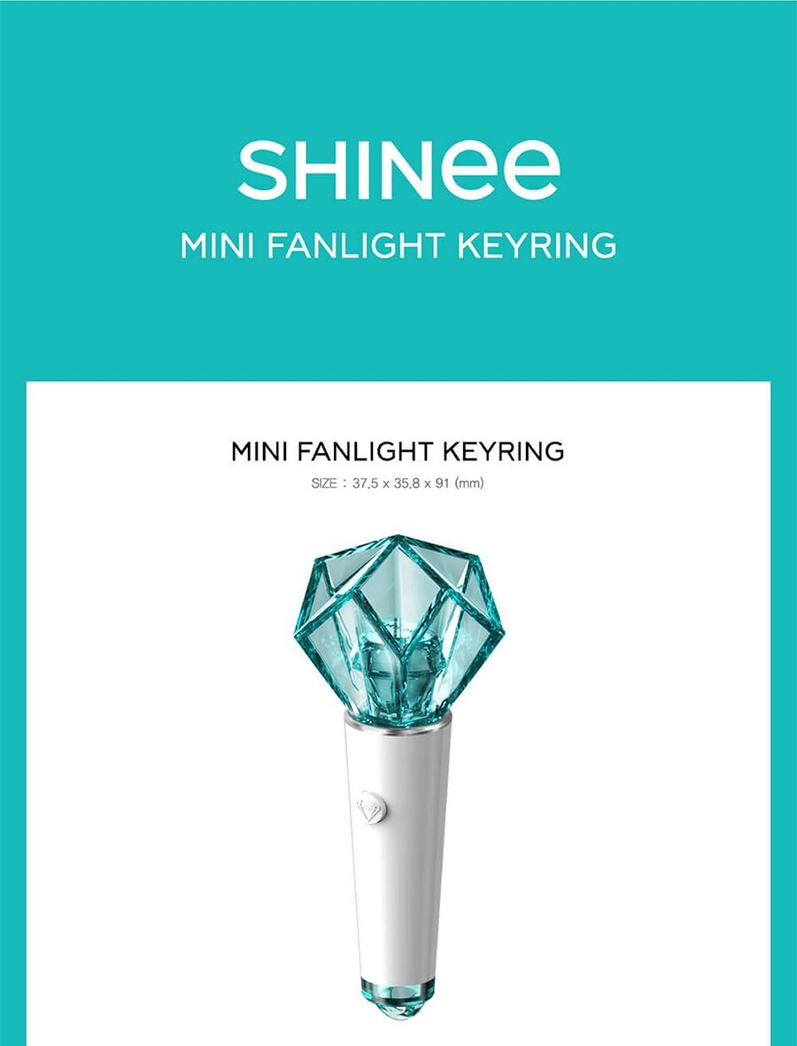 SHINee　ミニペンライトキーリング　旧式　新品未使用 SHINEE OFFICIAL MINI FANLIGHT KEY RING/LIGHT STICK MD GOODS
