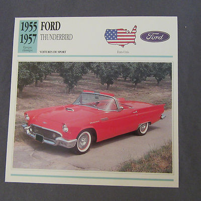 634C Edito -stelle Stecker Faltblatt Ford Thunderbird