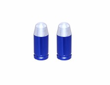 Bike Bullet Tip Valve Caps Blue Schrader Valve. Bike parts,Bicycle parts.
