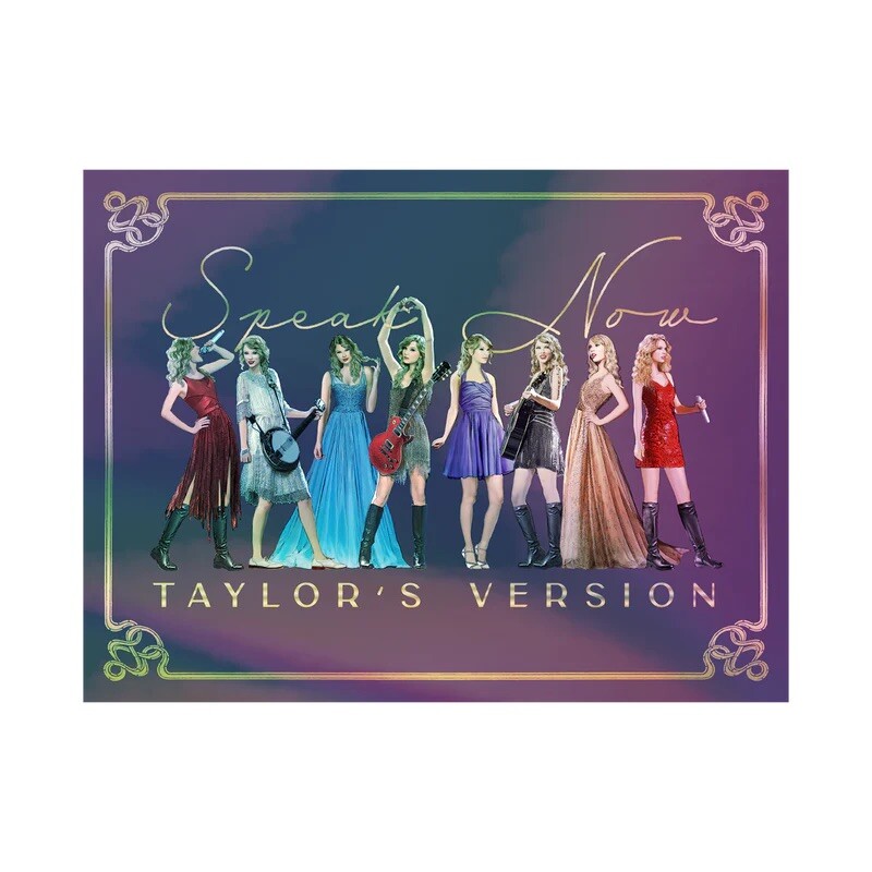 2023 Holographic Taylor Swift SPEAK NOW TAYLOR'S VERSION ERAS TOUR