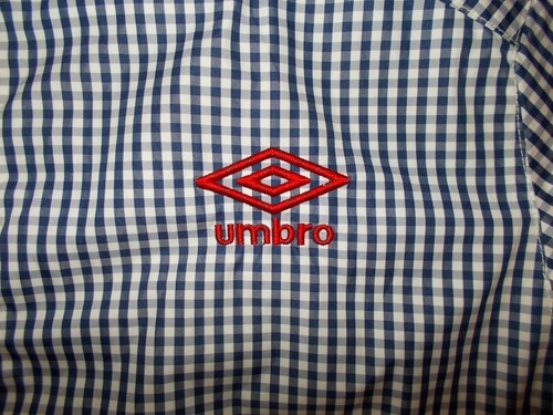 Jacket UMBRO (L) PERFECT !!! TRACKSUIT TOP Dark Blue CHECK Bomber Varsity - Picture 3 of 7