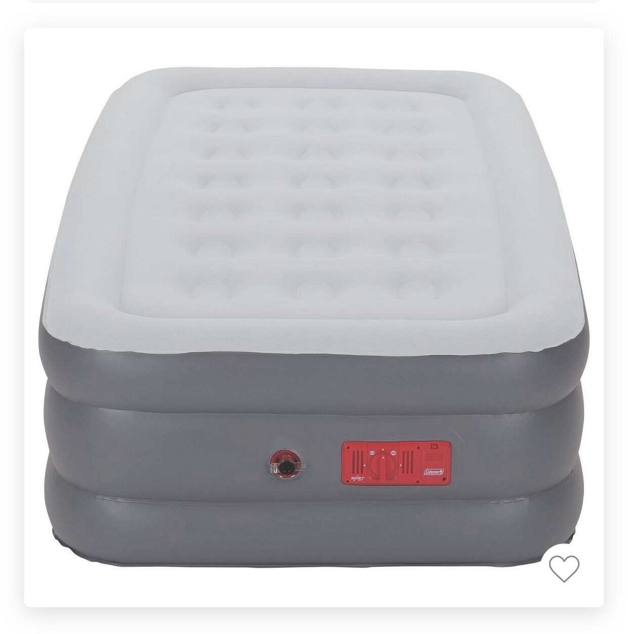 coleman quickbed twin with pump