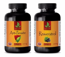 Candida overgrowth supplements - ANTIPARASITE-RESVERATROL 1200 COMBO 2B - diet