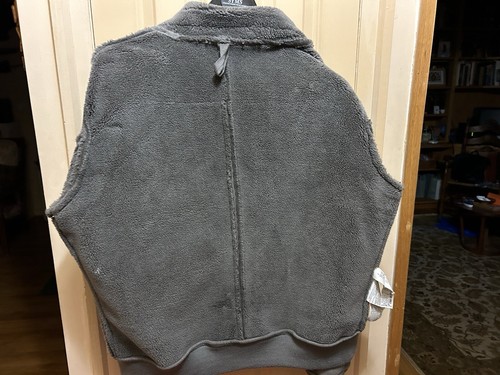 Lknu Lux Soft Gray Shearling Coat Men XL Bomber Jacket Zara Urban Chic - Picture 10 of 13