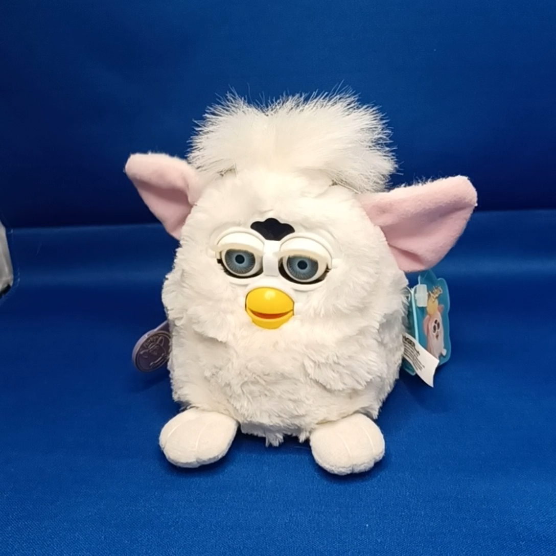 Vintage 1999 FURBY BABY White with Blue Eyes Model 70-940 Tiger