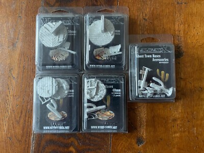 Wyrd Games Malifaux 40mm Ghost Town Bases & Zubehörpaket Neu & Sealed