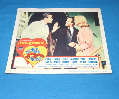 Under the Yum Yum Tree Original Movie Lobby Card Carol Lynley Jack Lemmon 1963